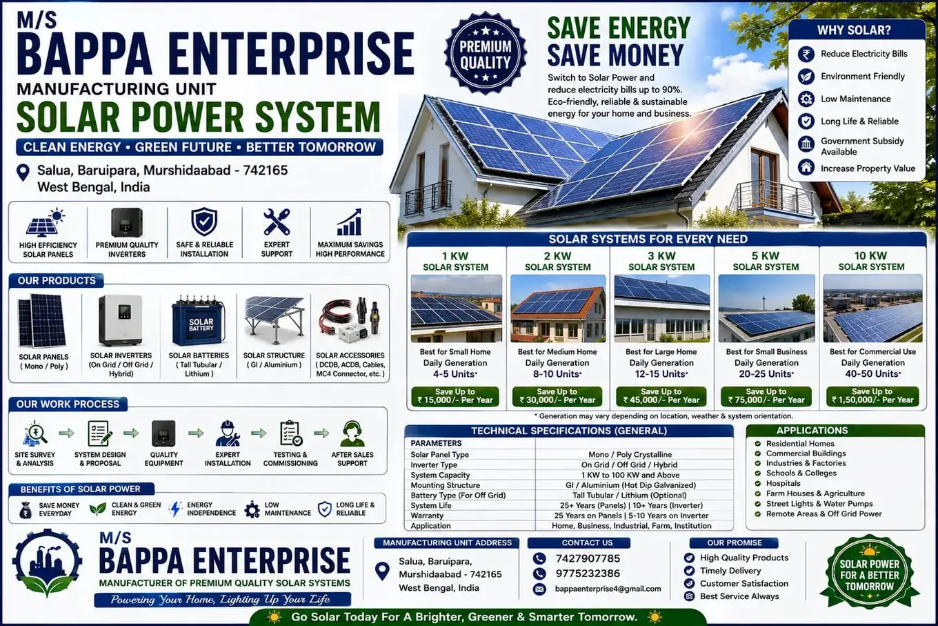 Solar Power System datasheet
